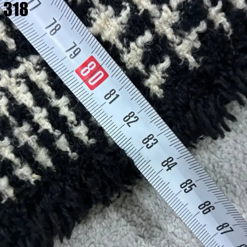 [SOLD OUT] 미쏘 체크 트위드 롱 코트