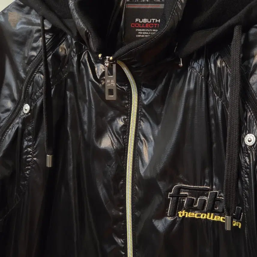 [BUNJANG] FUBU 00s Two-Way Shiny Windbreaker Jacket / 후부 00S 투웨이 유광 바람막이 자켓