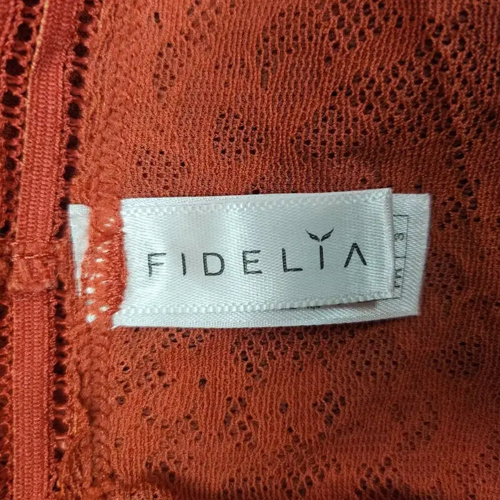 [BUNJANG] FIDELIA All-Lace Zip-Up Bra / (새상품)피델리아 프리컷팅 올레이스 노와이어 집업 브라
