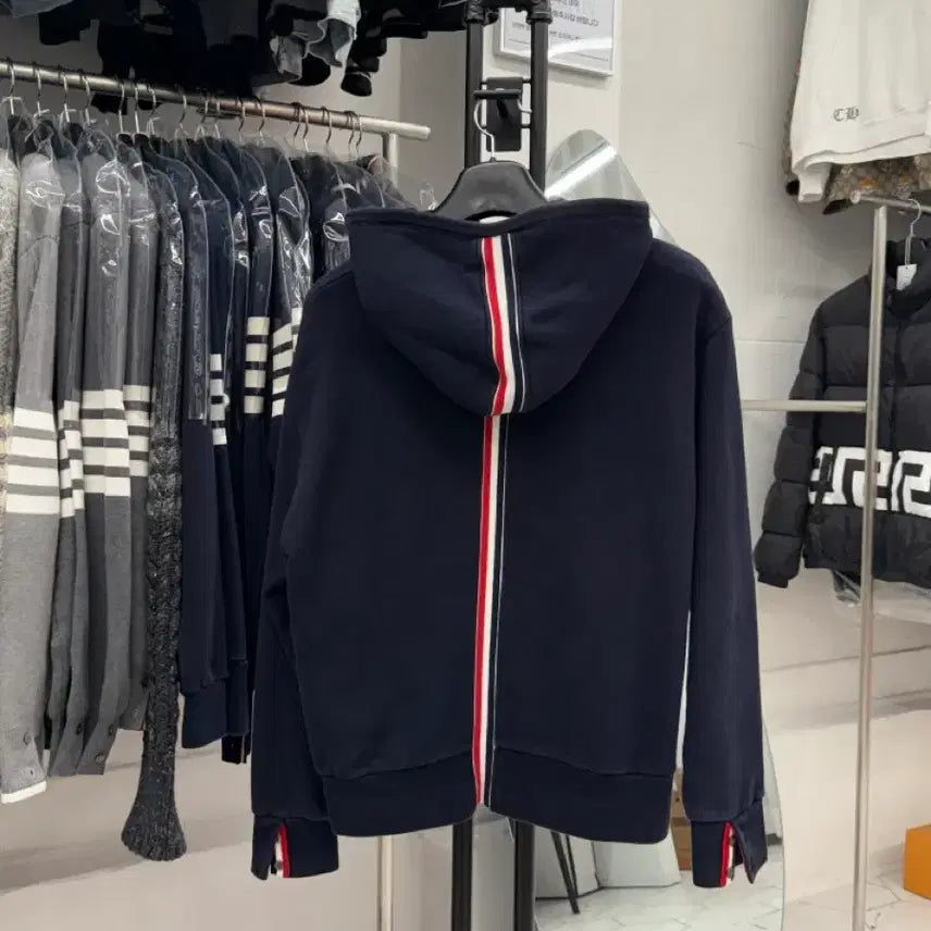 [BUNJANG] Thom Browne Tri-Stripe Hoodie / [3] 톰브라운 백삼선 후드티