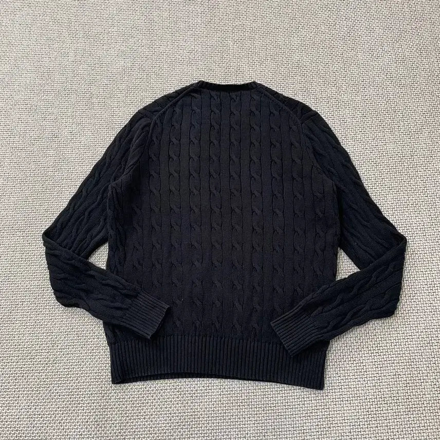[BUNJANG] Polo Ralph Lauren Cable Knit Sweater / M 폴로 랄프로렌 과배기 라운드 니트 B.5701