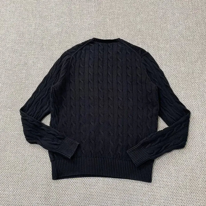 [BUNJANG] Polo Ralph Lauren Cable Knit Sweater / M 폴로 랄프로렌 과배기 라운드 니트 B.5701