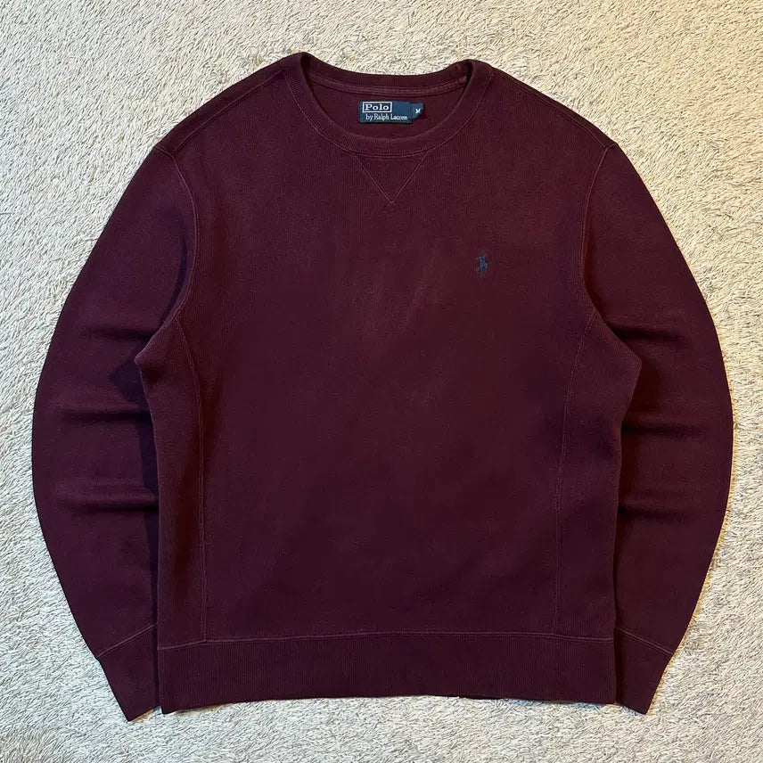 [BUNJANG] Polo Ralph Lauren Blue Pony Sweatshirt Burgundy (M) / [M] 폴로 랄프로렌 블루포니 맨투맨 버건디