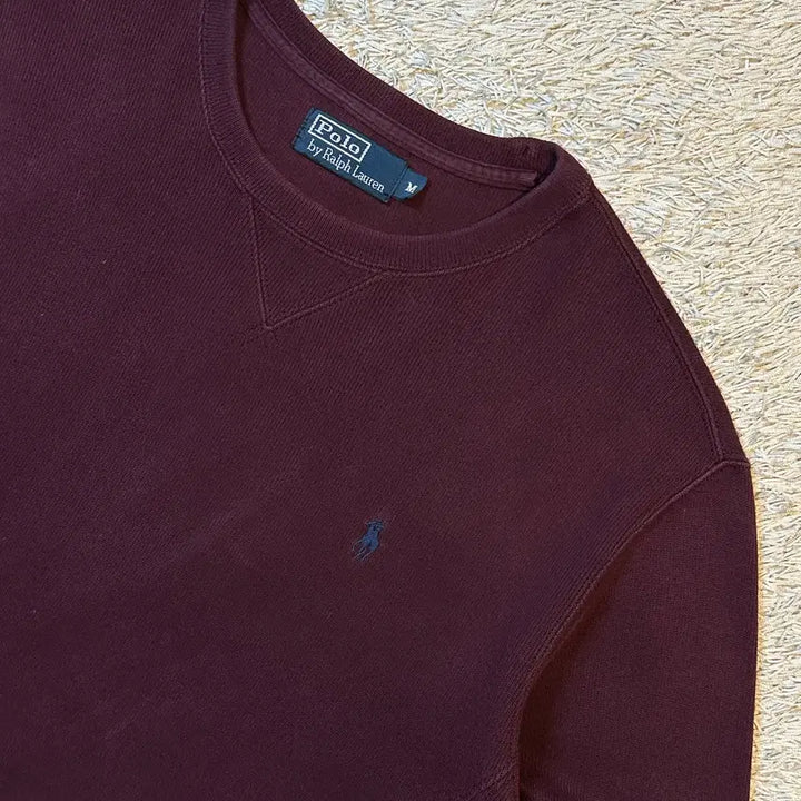 [BUNJANG] Polo Ralph Lauren Blue Pony Sweatshirt Burgundy (M) / [M] 폴로 랄프로렌 블루포니 맨투맨 버건디