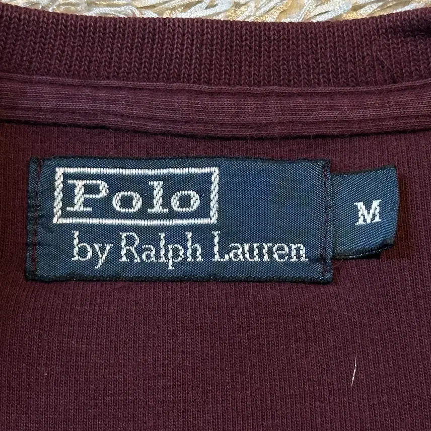 [BUNJANG] Polo Ralph Lauren Blue Pony Sweatshirt Burgundy (M) / [M] 폴로 랄프로렌 블루포니 맨투맨 버건디