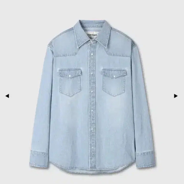 [BUNJANG] TONY WACK Washed Denim Western Shirt Light Blue XL / (주우재착용)토니웩 워싱 데님 웨스턴 셔츠 연청 XL