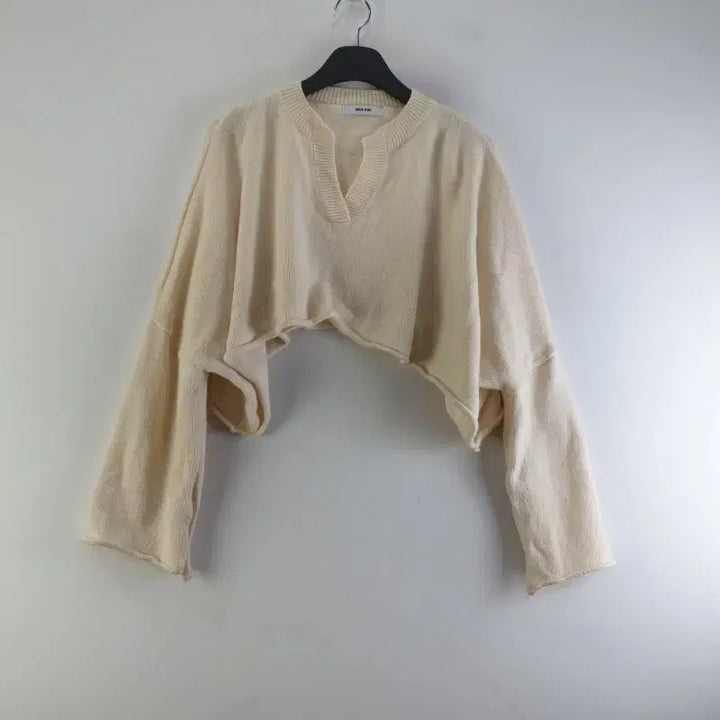 [BUNJANG] MIXXIN Ivory Crop Knit Top / MIXXIN 여성FREE 아이보리 크롭 니트 M3146