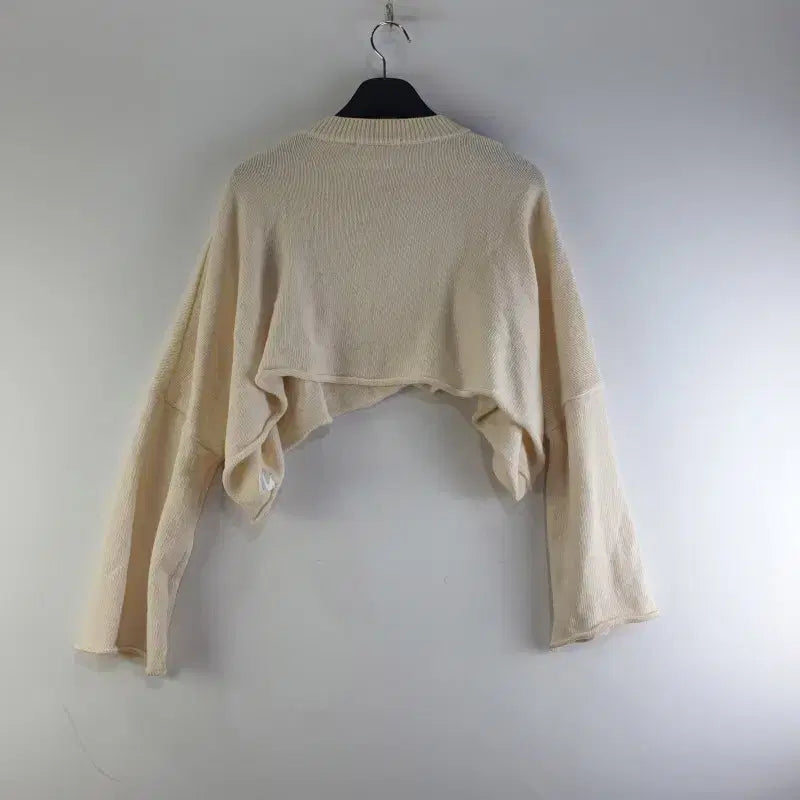 [BUNJANG] MIXXIN Ivory Crop Knit Top / MIXXIN 여성FREE 아이보리 크롭 니트 M3146