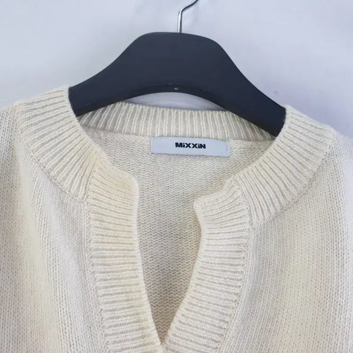 [BUNJANG] MIXXIN Ivory Crop Knit Top / MIXXIN 여성FREE 아이보리 크롭 니트 M3146