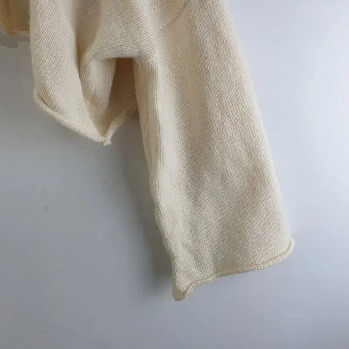 [BUNJANG] MIXXIN Ivory Crop Knit Top / MIXXIN 여성FREE 아이보리 크롭 니트 M3146