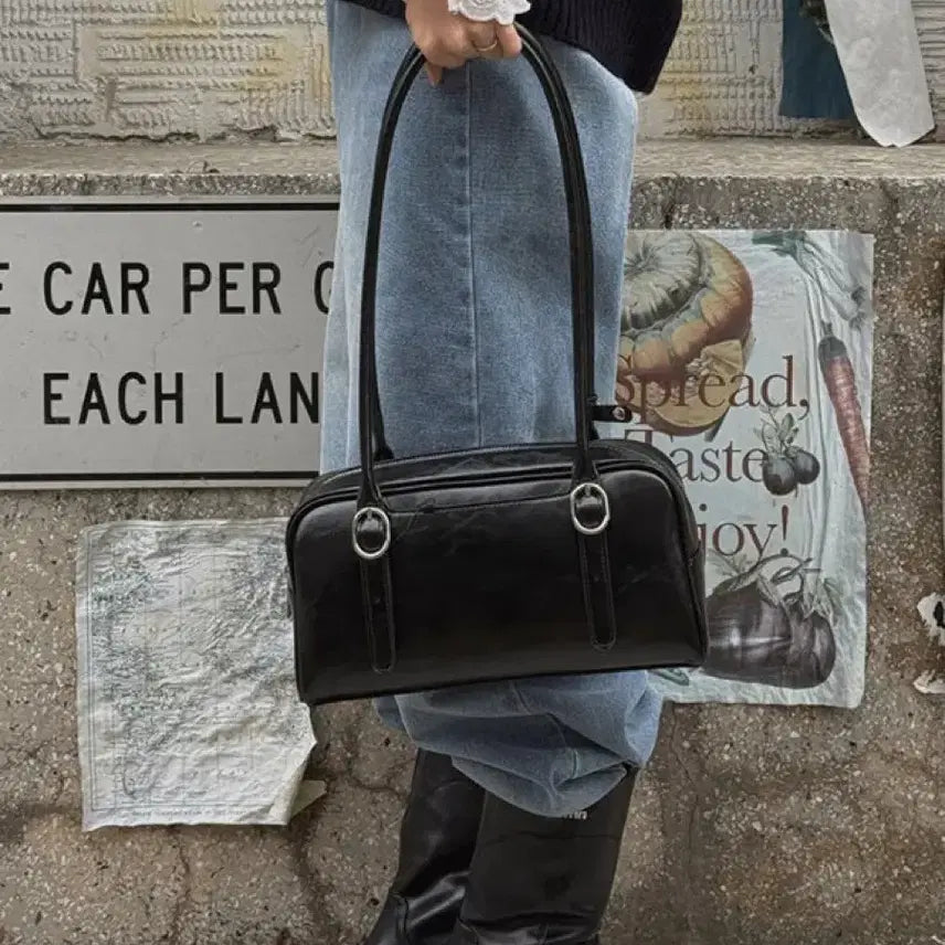 [BUNJANG] Shoopen Classic Buckle Shoulder Bag / 슈펜 클래식 바게트 버클 숄더백