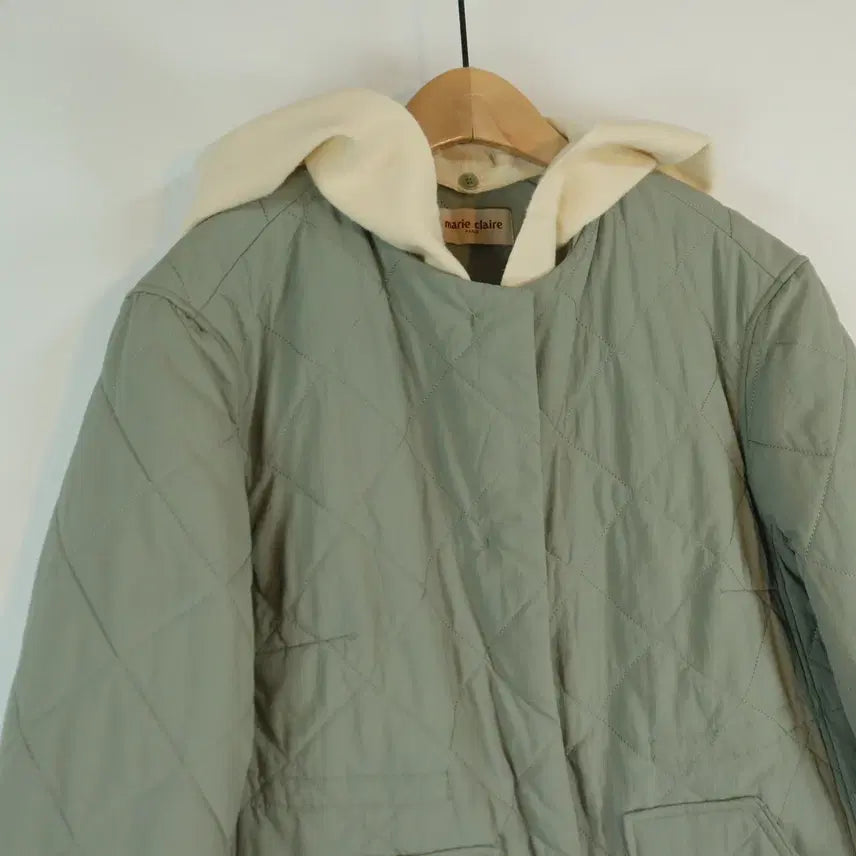[BUNJANG] Marie Claire Quilted Coat Khaki Women&