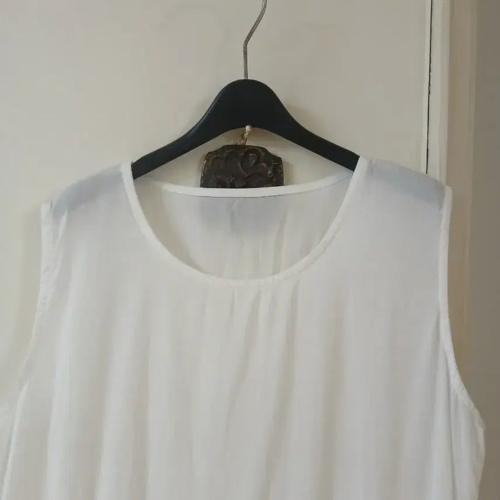 [BUNJANG] New Sleeveless Lace Dress / 새제품 면 나시 민소매 레이스 원피스 가슴단면 55센티정도