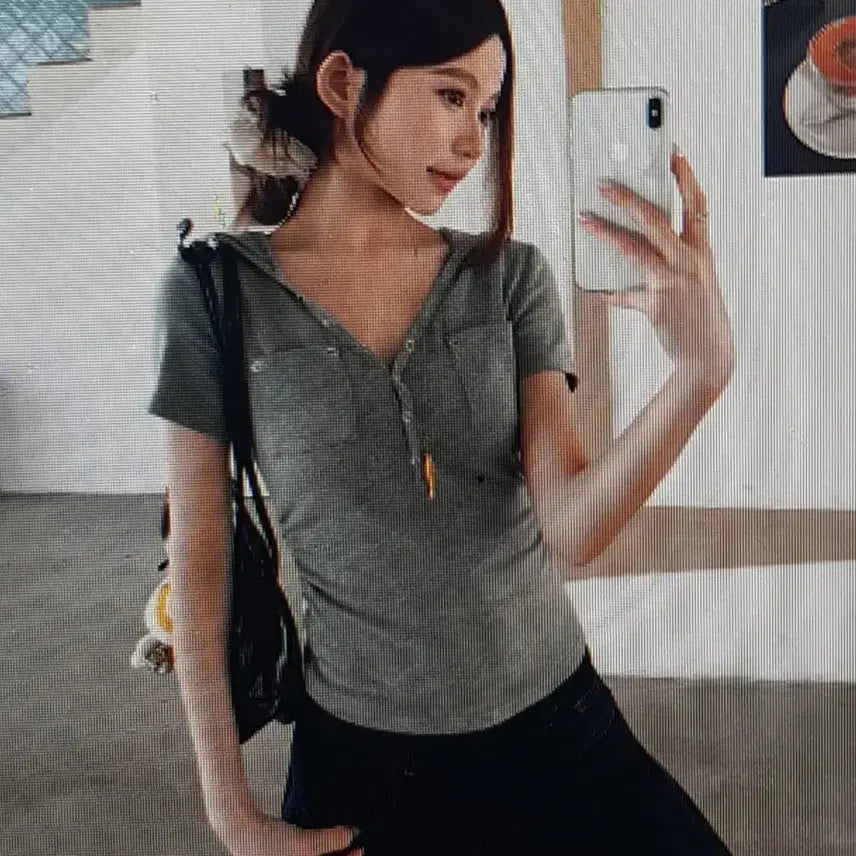[BUNJANG] Hooded Short Sleeve T-shirt (3 Colors) / (해외배송)후드 반팔 티셔츠 3컬러