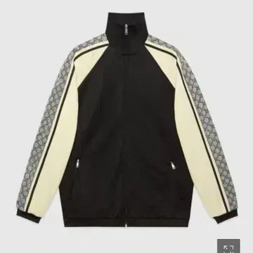 [BUNJANG] Gucci Oversized Technical Jersey Jacket / (구매) 구찌 오버사이즈 테크니컬 저지 재킷 블랙 아이보리