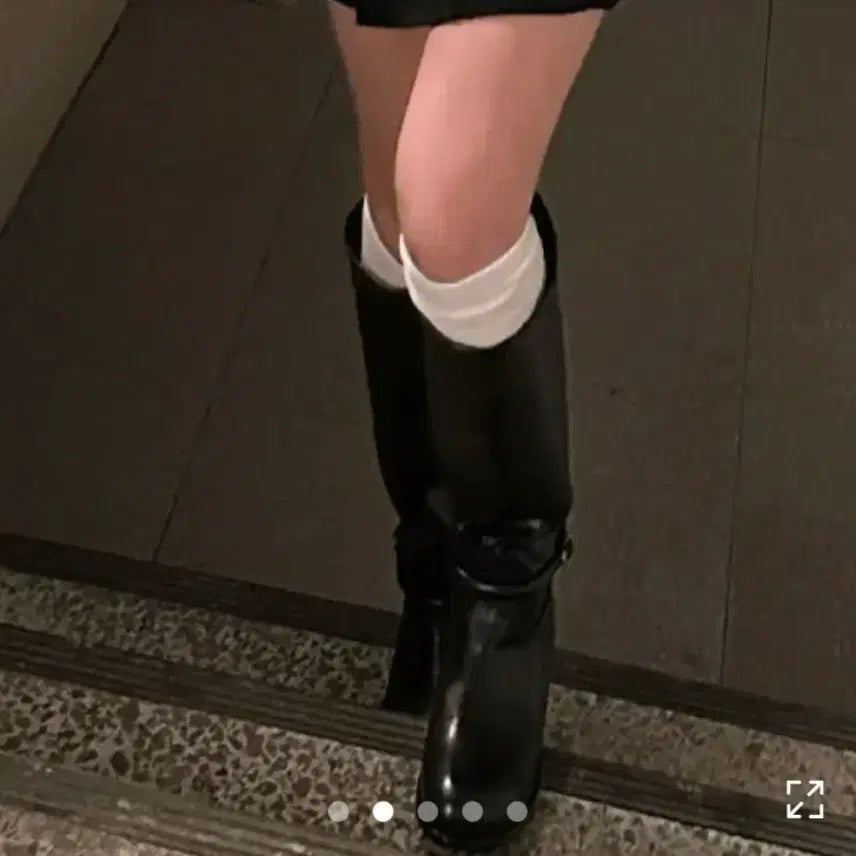 [BUNJANG] Nicks Black Long Boots / 블랙 롱 부츠 닉삭스