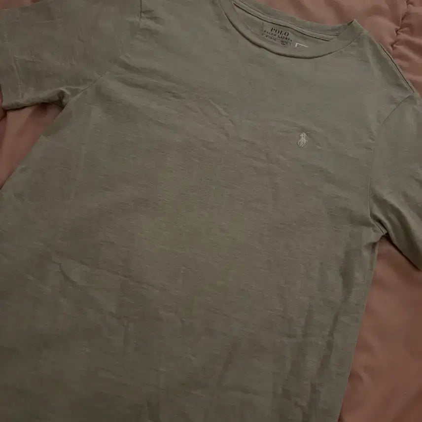 [BUNJANG] Polo Beige Short Sleeve T-shirt / 폴로 정품 베이지 반팔티