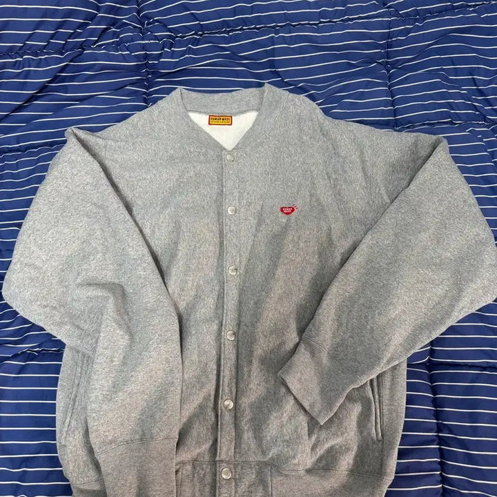 [BUNJANG] Human Made Sweat Cardigan Gray 2XL / 휴먼메이드 스웻가디건 그레이 2xl 판매합니다.