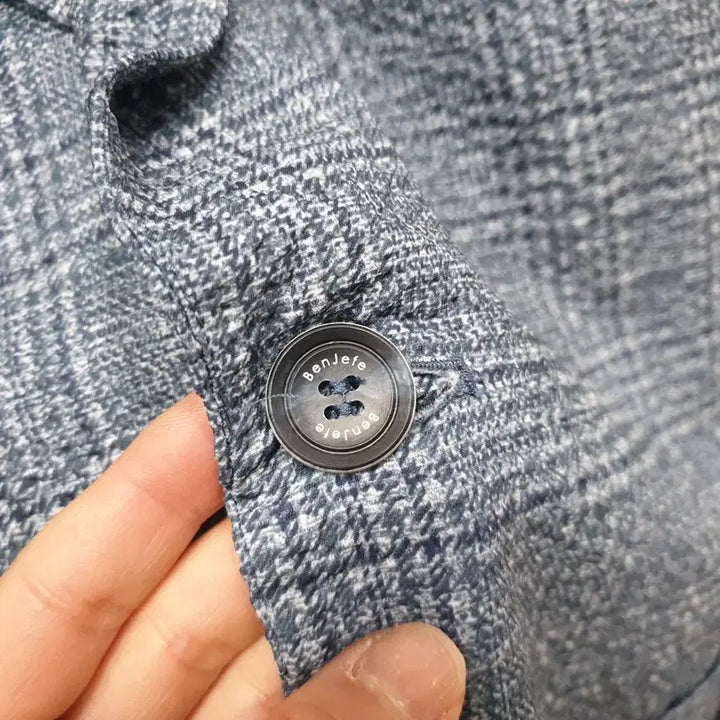 [BUNJANG] Benjefe Seersucker Blazer Jacket (Size 100) / (kk69343)벤제프 시어서커 블레이져 자켓 100