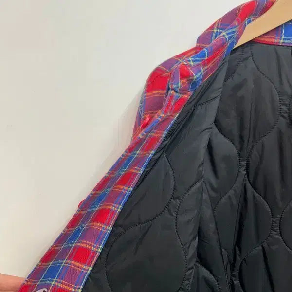[BUNJANG] Nerdy NDY Padded Flannel Shirt Jacket (Red) / 라지 널디 엔디와이 패디드 플란넬 셔츠 자켓 레드