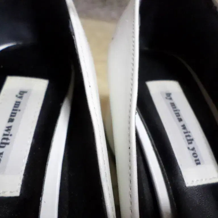 [BUNJANG] ByMina Mary Jane Pumps - White, 5cm Heels / 후루룩구제 225 바이미나 구두 펌프스 메리제인 중고 신발 화이트 굽5