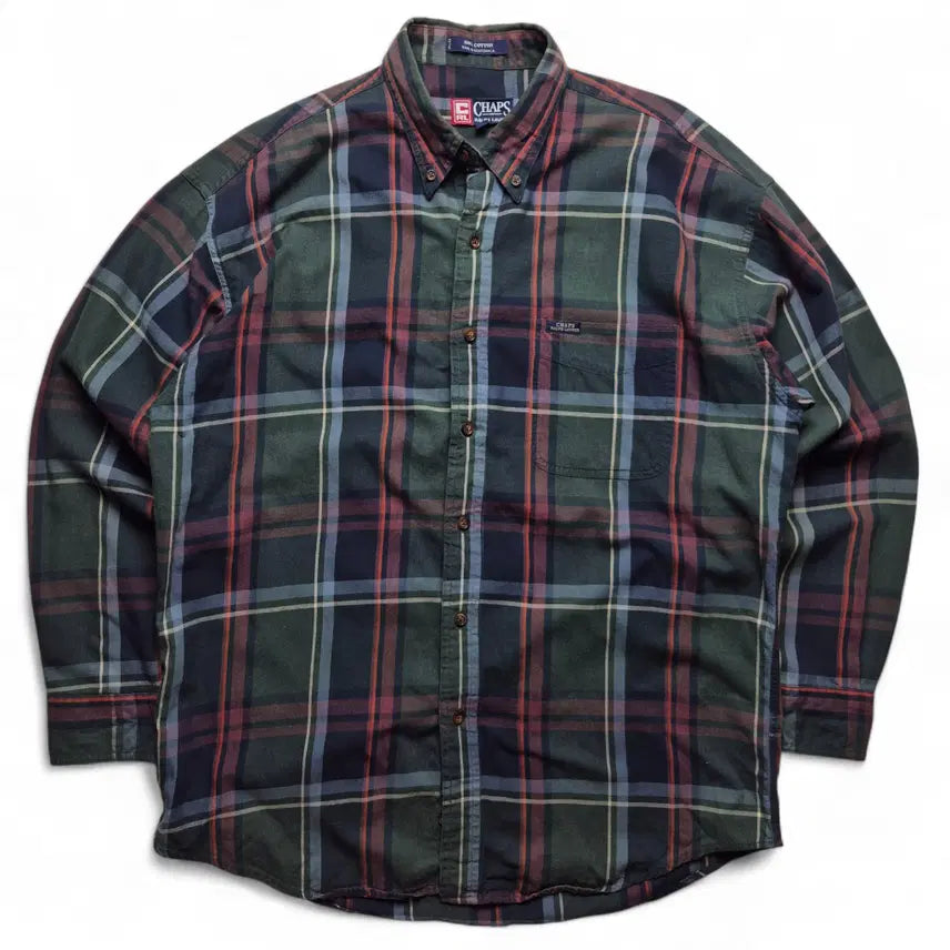 [BUNJANG] Chaps Ralph Lauren Tartan Check Shirt / [L] 챕스 랄프로렌 체크셔츠
