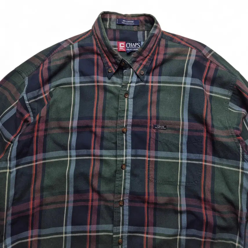 [BUNJANG] Chaps Ralph Lauren Tartan Check Shirt / [L] 챕스 랄프로렌 체크셔츠