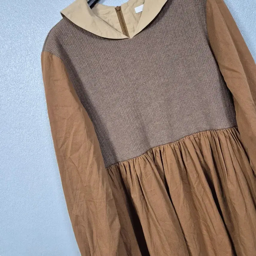 [BUNJANG] eje Layered Shirred Cotton Dress / eje 퍼프소매 레이어드 셔링 면원피스 66