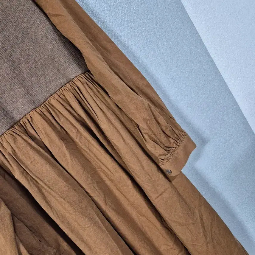 [BUNJANG] eje Layered Shirred Cotton Dress / eje 퍼프소매 레이어드 셔링 면원피스 66