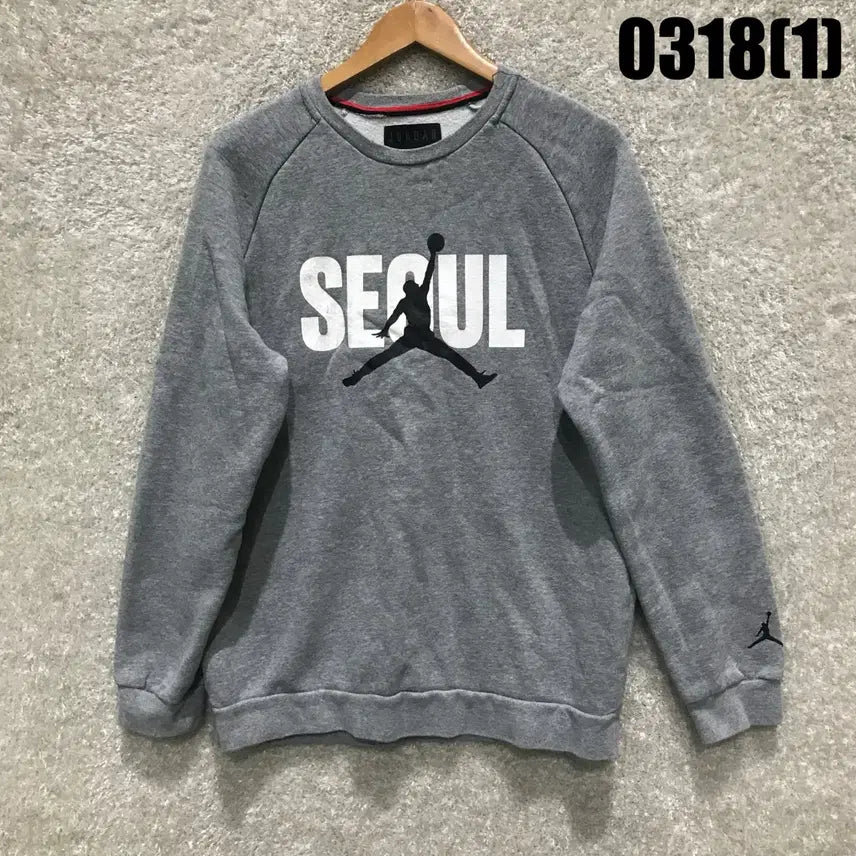 [SOLD OUT] 조던 서울 맨투맨 티셔츠 회색 XL