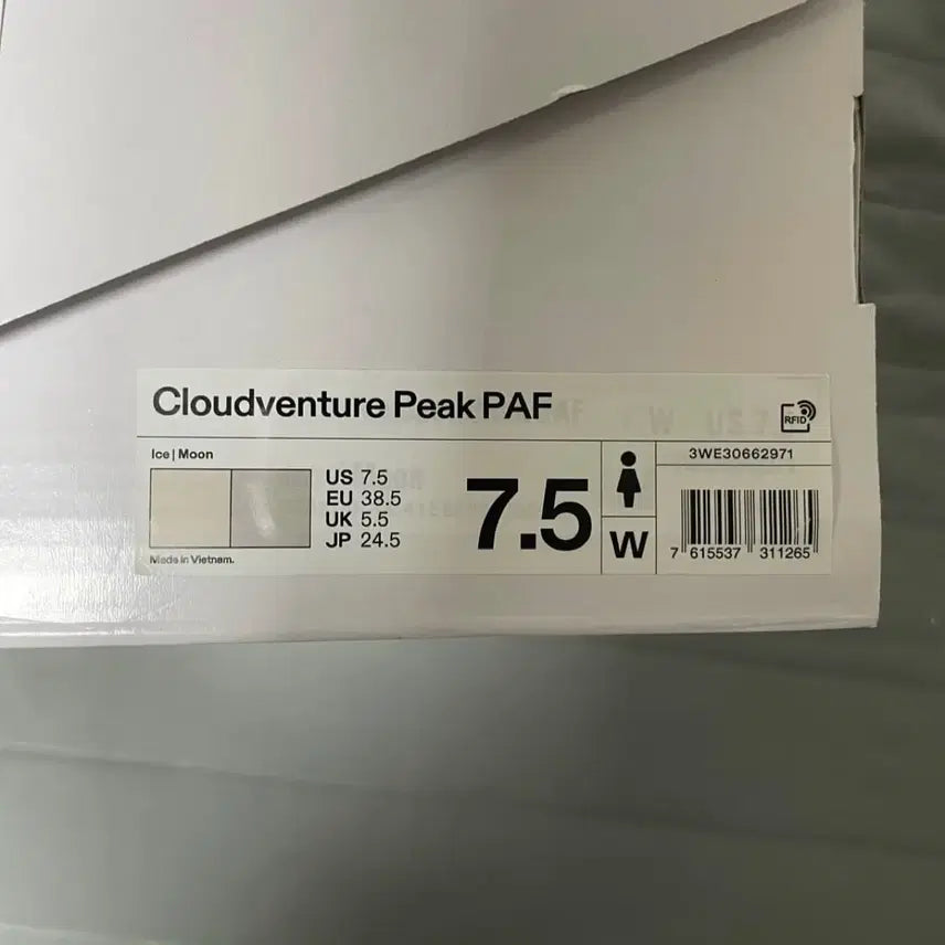 [BUNJANG] On Running x PAF Cloudventure Peak Ice Moon Sneakers / [245] 온 러닝 x 파프 클라우드벤쳐 피크 아이스문