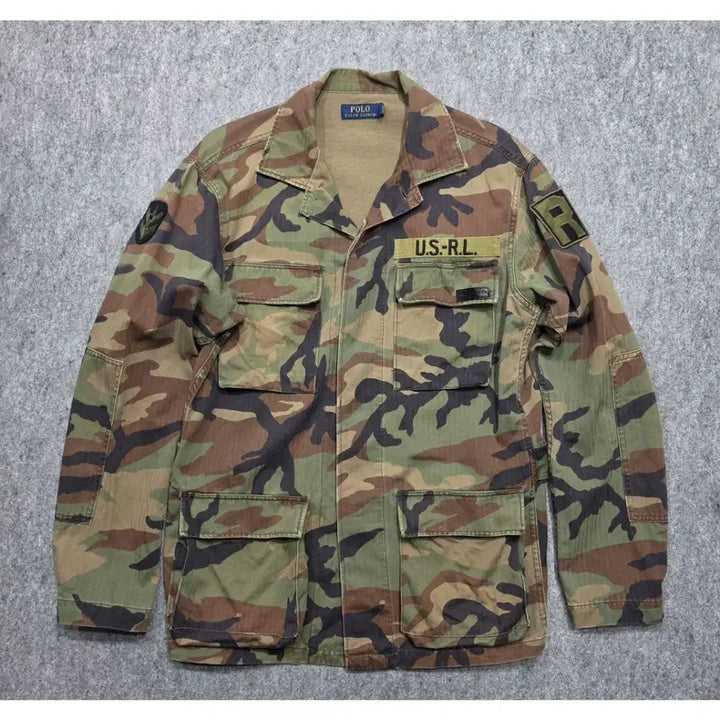 [BUNJANG] Polo Ralph Lauren Camouflage Military Jacket S / 폴로 랄프로렌 카모플라쥬 밀리터리 자켓 S