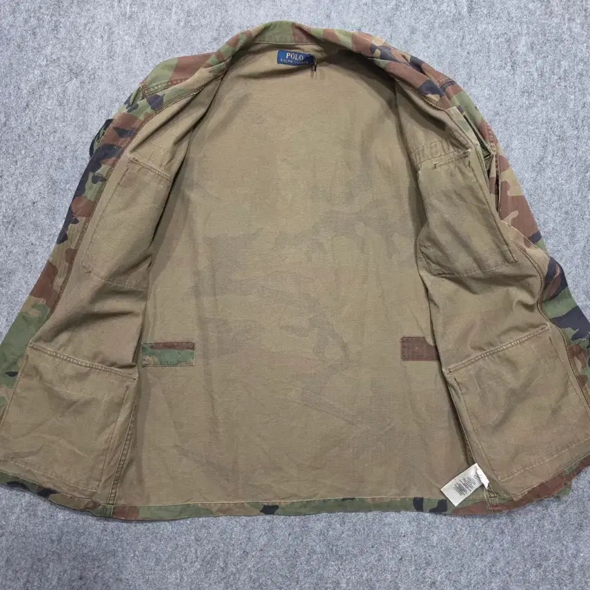 [BUNJANG] Polo Ralph Lauren Camouflage Military Jacket S / 폴로 랄프로렌 카모플라쥬 밀리터리 자켓 S