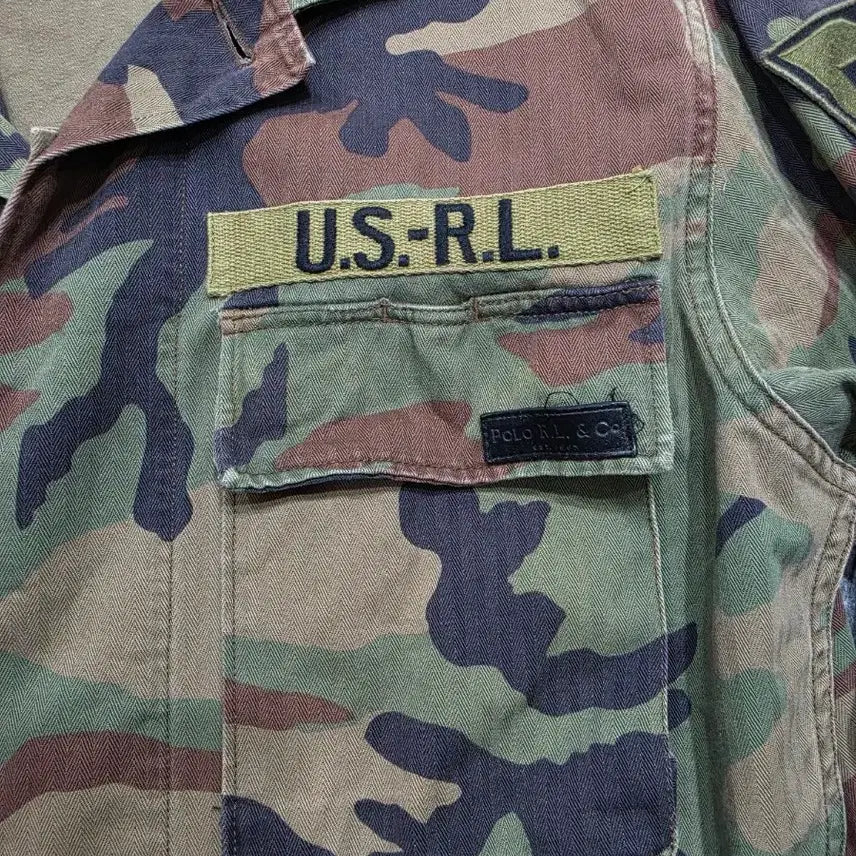 [BUNJANG] Polo Ralph Lauren Camouflage Military Jacket S / 폴로 랄프로렌 카모플라쥬 밀리터리 자켓 S