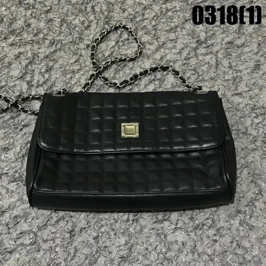 [SOLD OUT] 바나바나 블랙 퀼팅 체인 숄더백