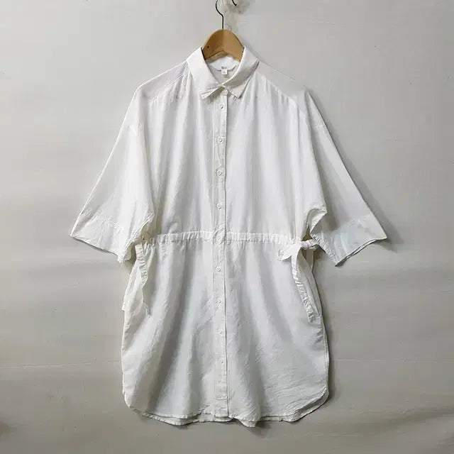 [BUNJANG] Uniqlo Linen Dress White / 유니클로 린넨 원피스 화이트