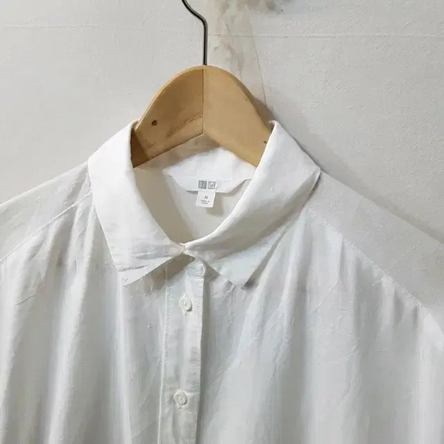 [BUNJANG] Uniqlo Linen Dress White / 유니클로 린넨 원피스 화이트