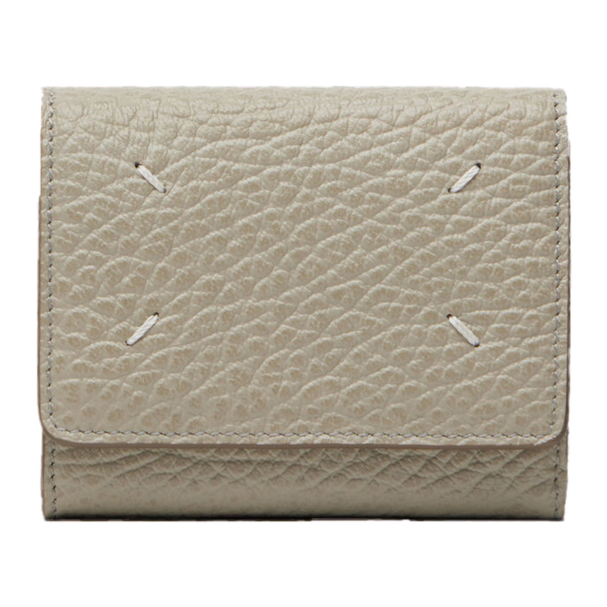 [BUNJANG] Maison Margiela Signature Stitch Folded Mid Wallet Beige / 마르지엘라 시그니처 스티치 폴드 중지갑 베이지