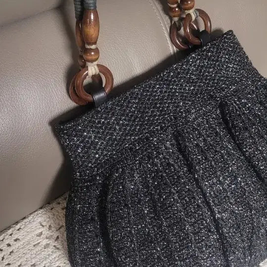 [BUNJANG] Italian Imported Hand-Knitted Shoulder Bag / 이태리 수입사 손뜨게 숄더백