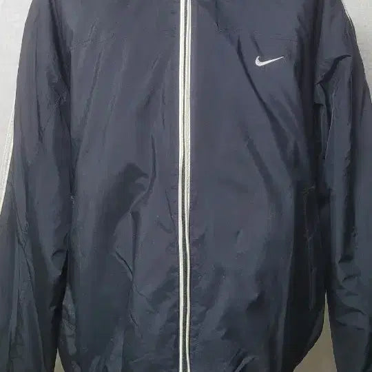 [BUNJANG] Nike Black Windbreaker Jacket 105 / 나이키 블랙 바람막이 점퍼 105