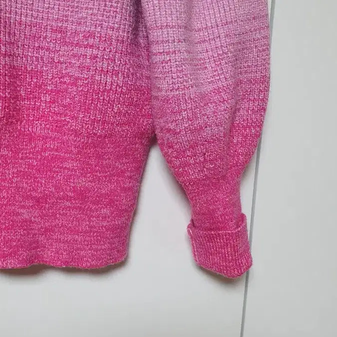 [BUNJANG] Pink Gradient Ribbon Knit Top / 핑크 그라데이션 리본 니트  프리  55입음이뻐요