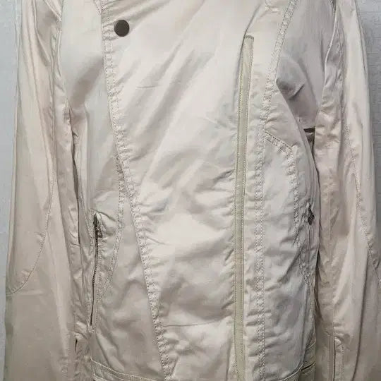 [BUNJANG] Beige Rider Jacket Size 48 / 베이지색 라이더 자켓 스타일 48