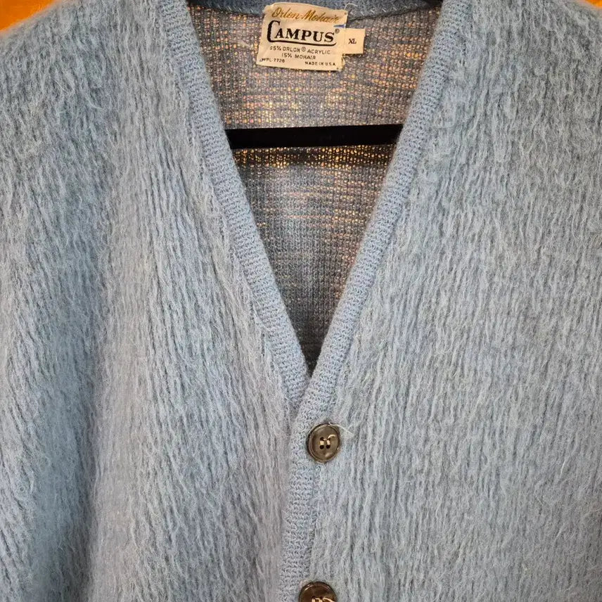 [BUNJANG] Campus 60s USA Mohair Cardigan (XL) / Campus 60s USA Fuzzy Mohair 가디건 (XL)