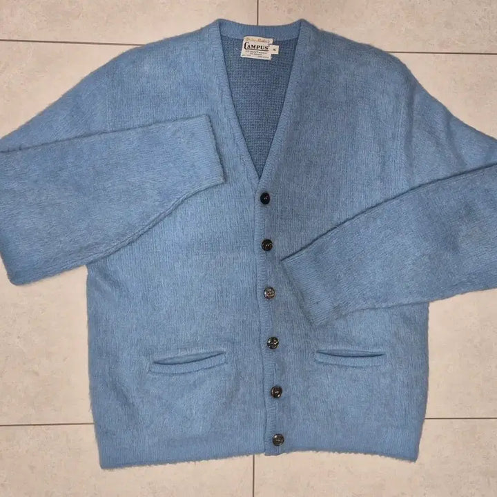 [BUNJANG] Campus 60s USA Mohair Cardigan (XL) / Campus 60s USA Fuzzy Mohair 가디건 (XL)