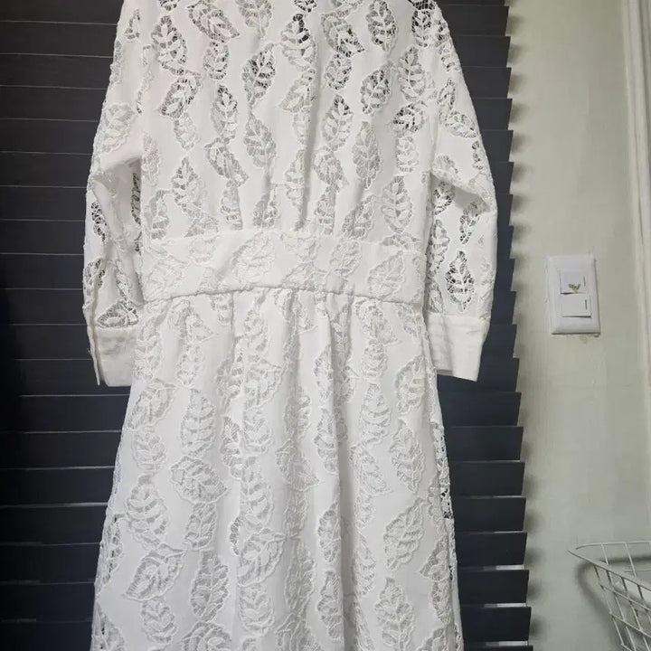 [BUNJANG] Sandro Lace Long Dress / 산드로 화이트 레이스 롱 원피스