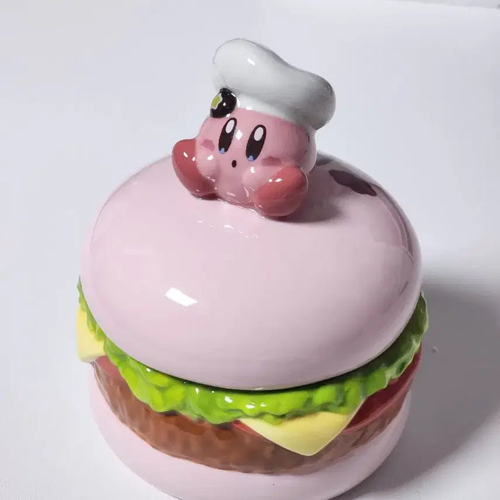 [BUNJANG] Kirby Kirby Cafe Hamburger Ceramic Storage Box / 별의 커비 커비카페 햄버거 도자기 보관함