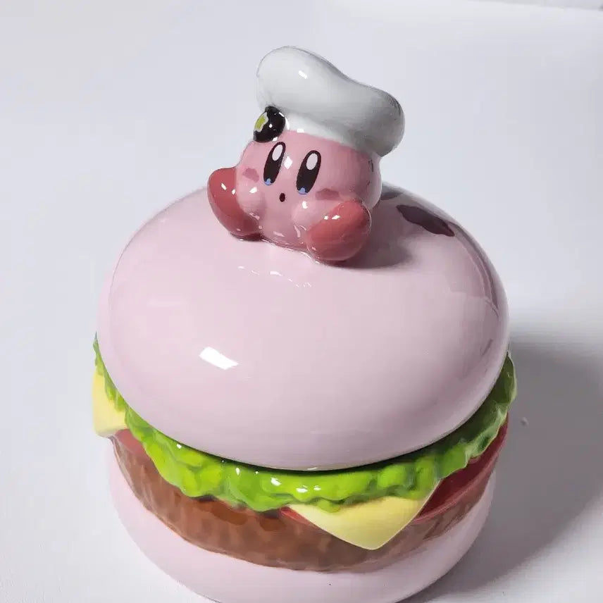 [BUNJANG] Kirby Kirby Cafe Hamburger Ceramic Storage Box / 별의 커비 커비카페 햄버거 도자기 보관함