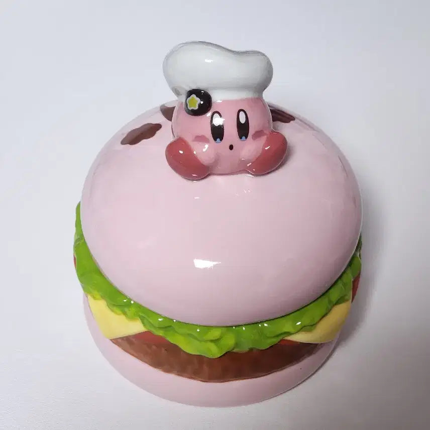 [BUNJANG] Kirby Kirby Cafe Hamburger Ceramic Storage Box / 별의 커비 커비카페 햄버거 도자기 보관함