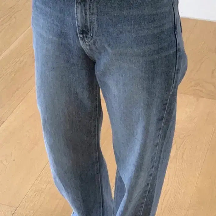 [BUNJANG] TANAT High-Rise Denim Pants / 타낫 하이라이즈 데님 청바지 수린 온트 하이웨이스트 면바지 롱