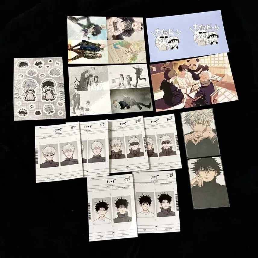 [SOLD OUT] 주술회전 고죠후시 524 증사 스티커 사토루 메구미 포카 엽서 비공굿